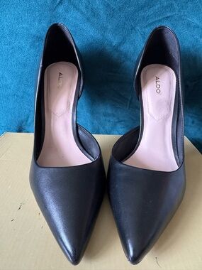 Aldo Black Pointed D'Orsay Pumps